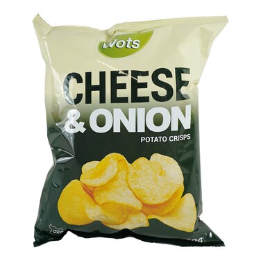 Wots Potato Crisps Cheese &amp; Onion 120g