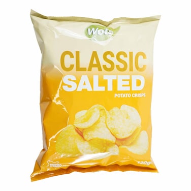 Wots Potato Crisps Classic Salted 120g