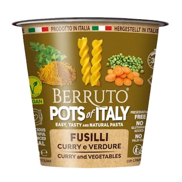 Berruto Vegan Fusili Curry Legume Soup 70g