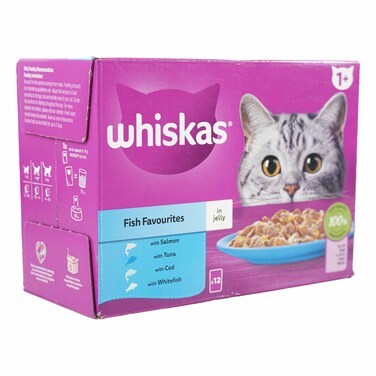 Whiskas Adult Cat Pouches Fish 85g x 12