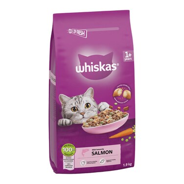 Whiskas Dry Cat Food Salmon 1.9Kg