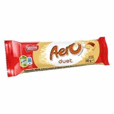 Nestle Aero Duet Chocolate Bar 40g