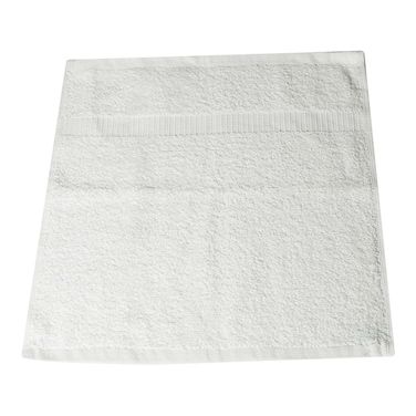 Cotton Terry Premium Face Towel White