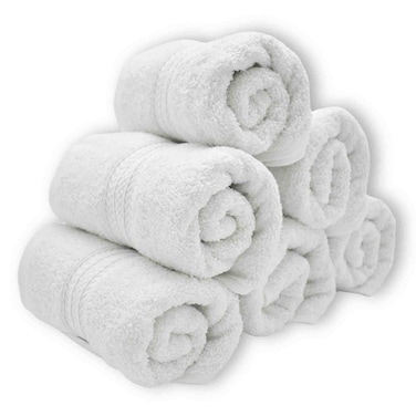 Cotton Terry Premium Hand Towel White
