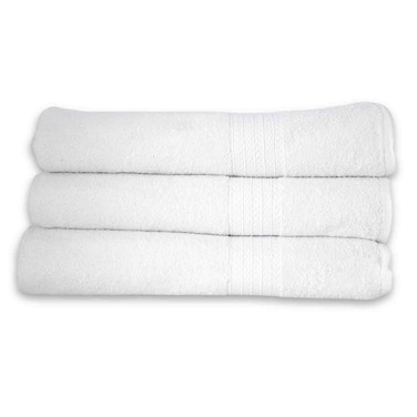 Cotton Terry Premium Bath Towel White
