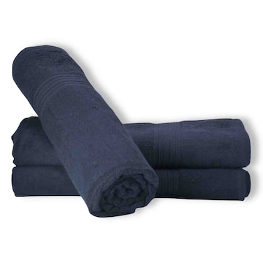Cotton Terry Premium Bath Sheet Dark Blue