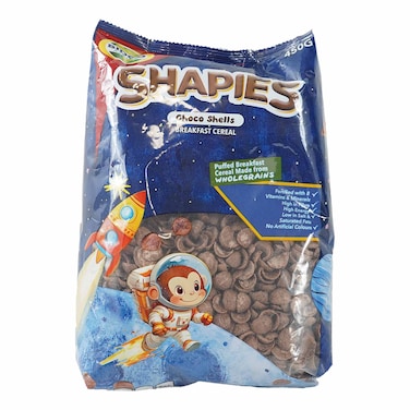 Elbbin'S Shapies Choco Shells Cereal 450g