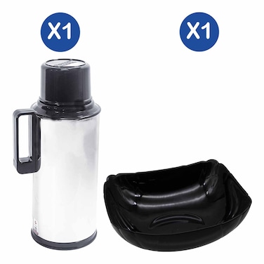 Regal Vacuum Flask Rag/18 1.8L + Storesome Black Opal Bowl 6 7125