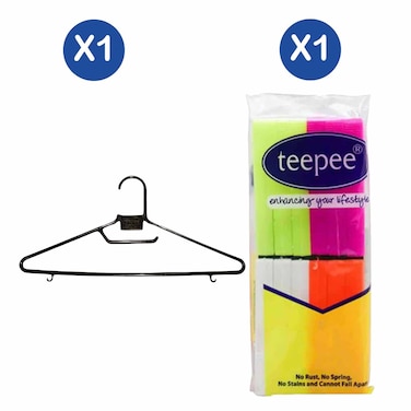 Teepee Hanger Black + Pegs Packet