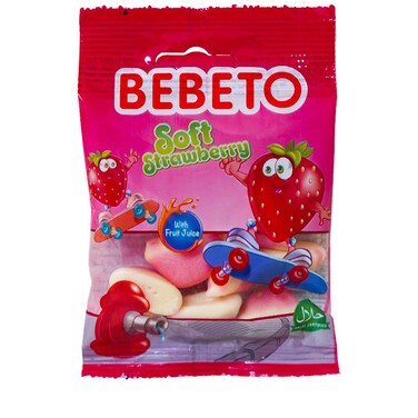 Bebeto Soft Candy  S/Strawberry 18g