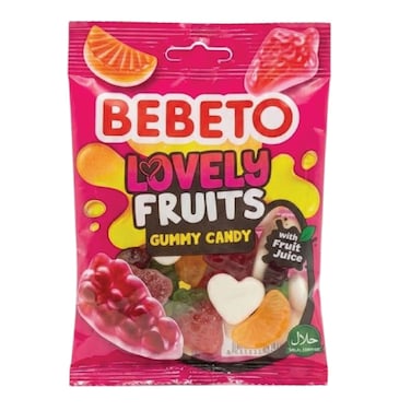 Bebeto Gummy Candy Lovely Fruits 80g