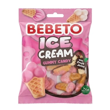 Bebeto Jelly Gum Ice Cream 80g