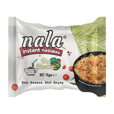 Nala Vegetable Flavored Noodles 70g
 