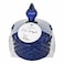Siya Ca-009 Navy Blue Glass Jar With Lid