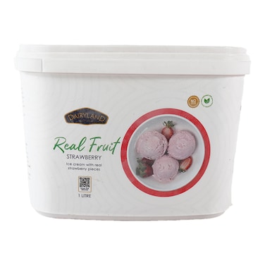 Dairyland Real Fruit Strawberry Ice Cream 1L
