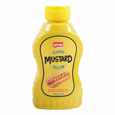 Lyons Classic Yellow Mustard 240g