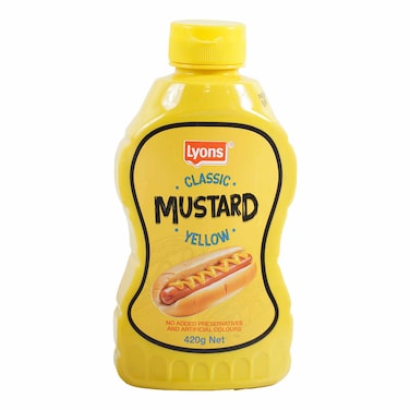 Lyons Classic Yellow Mustard 420g