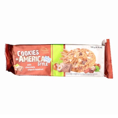 Bogutti American Cookies With Chocolate &amp; Hazelnut 135g