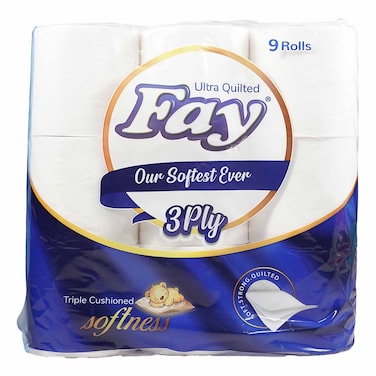 Fay Toilet Roll Unwrap 3Ply 9P White