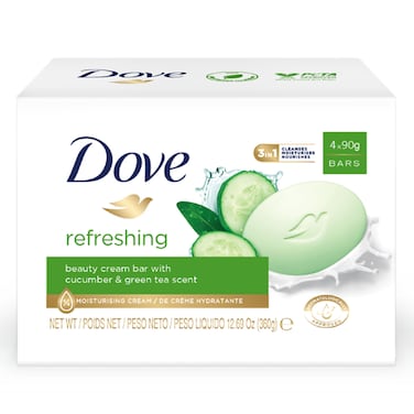 Dove Bar Soap Refreshing Value Pack 90g