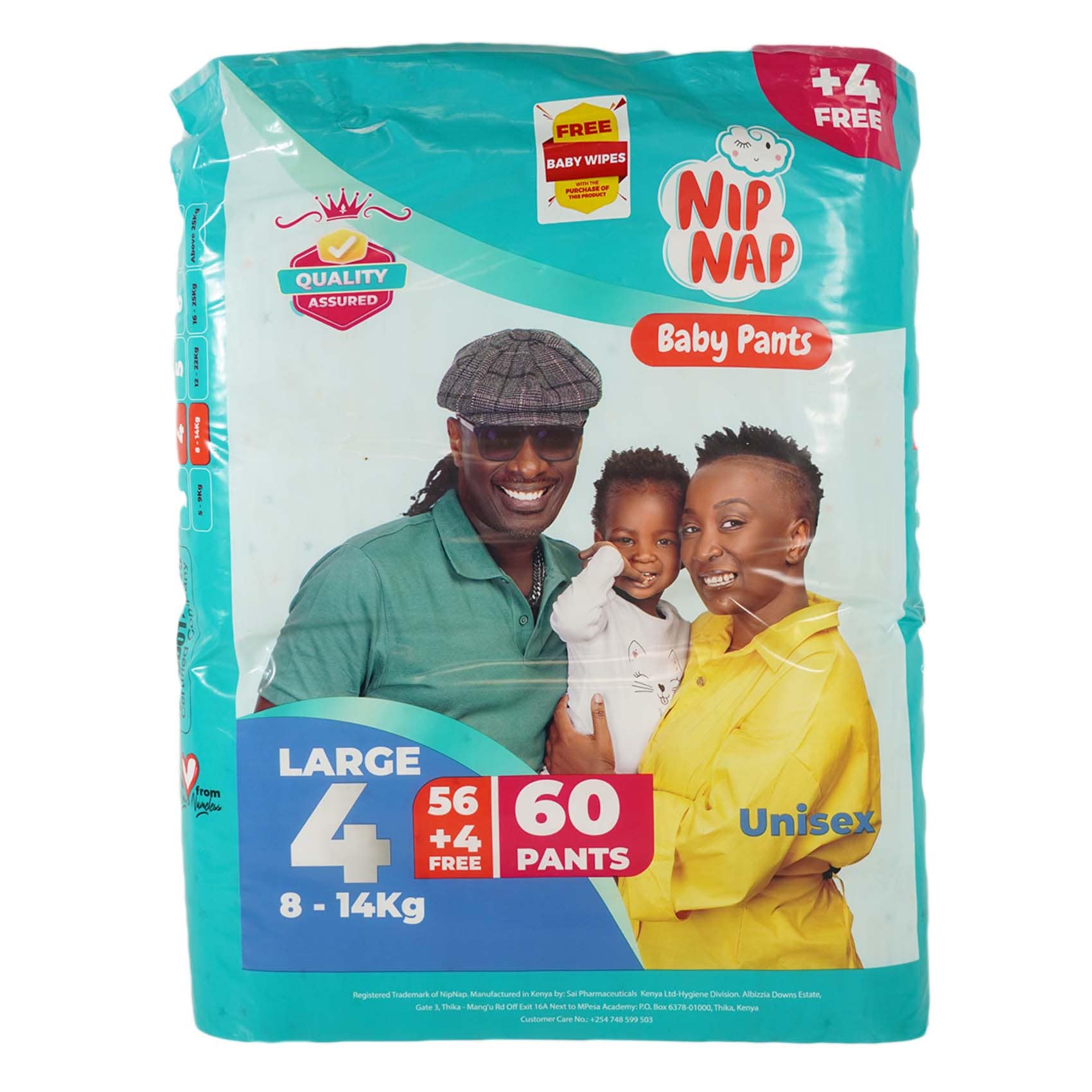 Buy Nipnap Pants Jumbo Size 4*60 Pcs Online | Carrefour Kenya