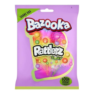 Bazooka Rattlers Sour Candy 120g