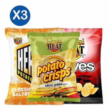 Tropical Heat Hero Salted + Waves Tomato + Chilli Lemon Crisp