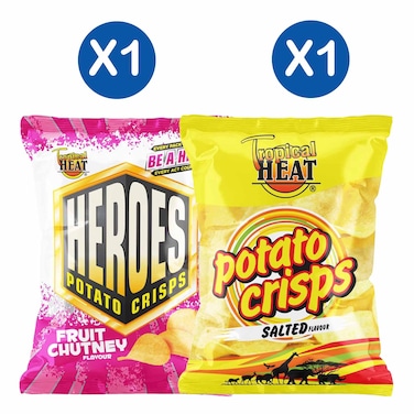 Tropical Heat Chutney 100g + Tropical Heat Salted 200g