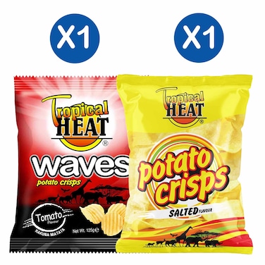 Tropical Heat Waves + Tropical Heat B.Salted Crisps