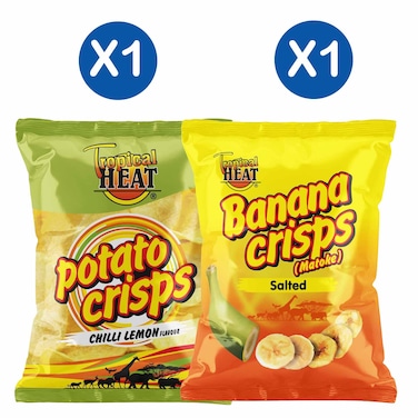 Tropical Heat Chilli Lemon + B.Salted Crisps