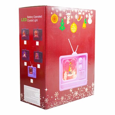 Vintage Tv Xmas Lantern