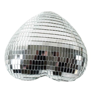 Deco Silver Xmas Heart