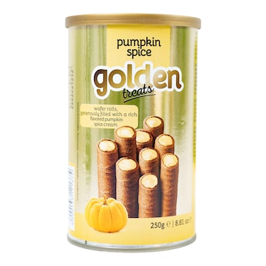 Golden Treats Pumpkin Spice Wafers 250g