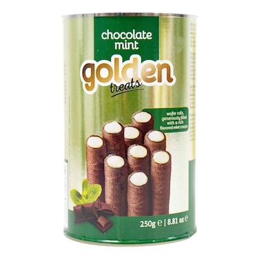 Golden Treats Chocolate Mint Wafers 250g