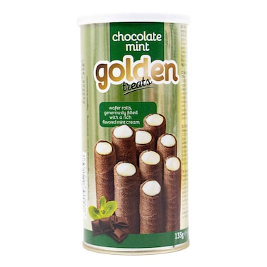 Golden Treats Chocolate Mint Wafers 135g