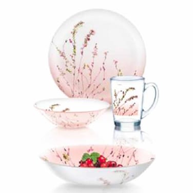 Luminarc Rose 16Pc Dinner Set