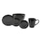 Aah 16pcs Dinner Set Black Matte  83