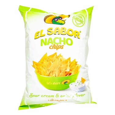 El Sabor Nacho Chips Sour &amp; Onion 100g