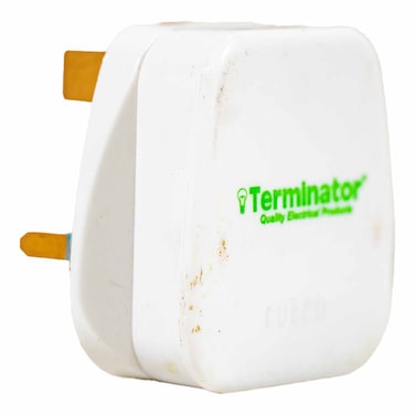 TERMINATOR 13A UK TOPPLUG PLN WHT