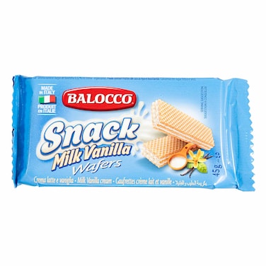 Balocco Cubes Milk Vanilla Wafers 45g