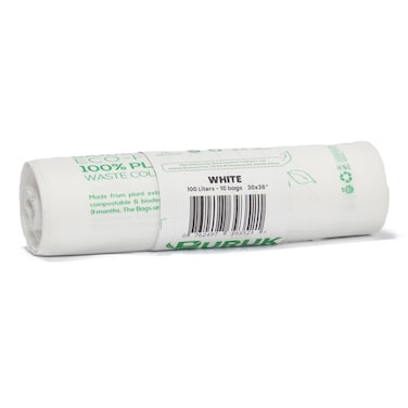 Biodegradable Binliner 100l - White