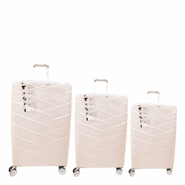 Storesome Trolley Champagne Set 3Pcs