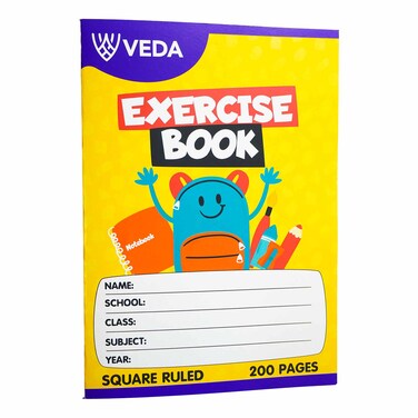 Io:Veda Exercise Book A4 200p Square Ruled