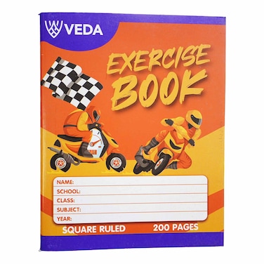 Io: Veda Exercise Book 200p A5 Square Ruled