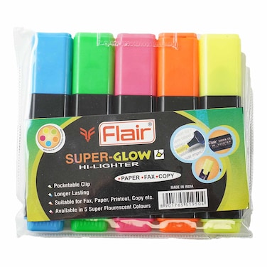 Io. Flair Pack of 5 Highlighters