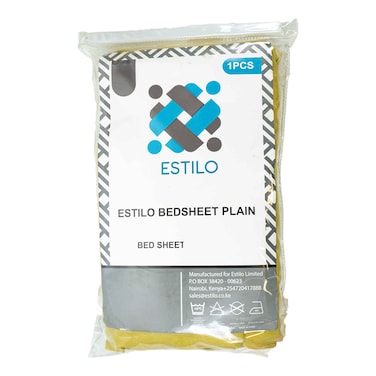 Estilo Fitted Sheet Plain Green 1pc 6X6
