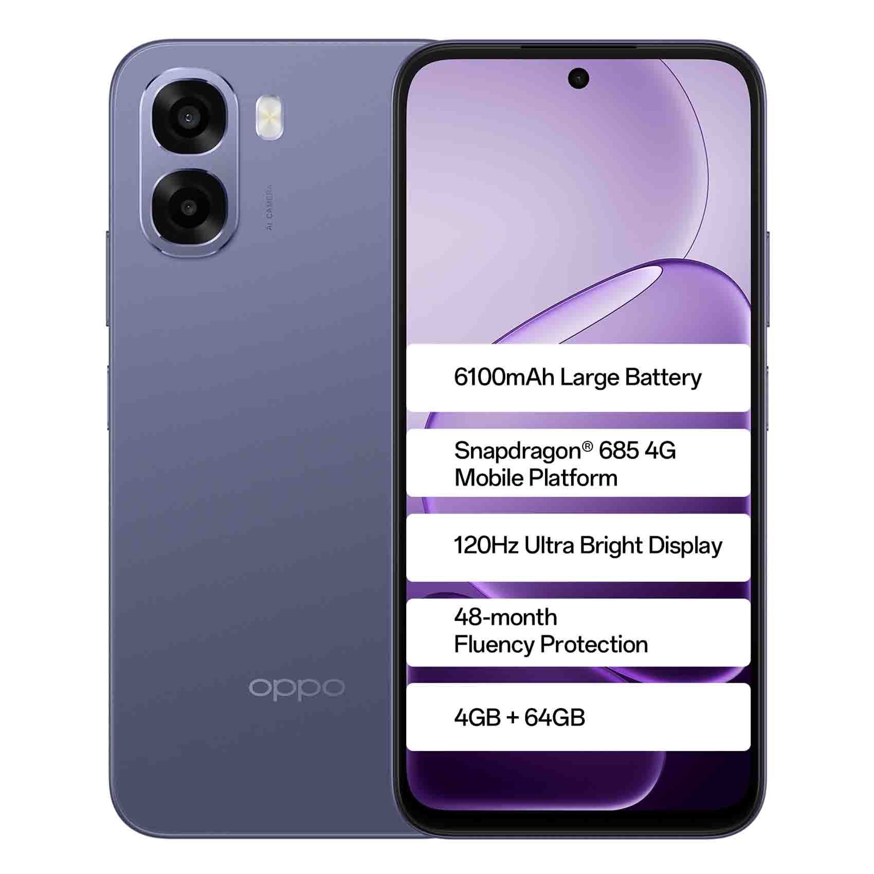 Buy OPPO Phone A6X 4+64gb Plum Purple Online | Carrefour Kenya