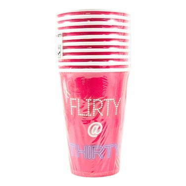 Techpak Fiesta Flirty at Thirty Party Cups 7oz