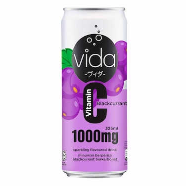 Vida Vitamin C Blackcurrant Spark 325ml