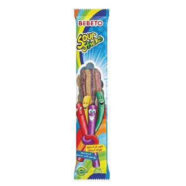 Bebeto Sour Sticks Mixed Fruit 30g